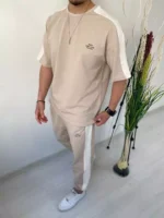 ⁦طقم صيفي Vamos تيشيرت اوفر سايز و شروال⁩ - الصورة ⁦2⁩