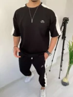 طقم صيفي Vamos تيشيرت اوفر سايز و شروال