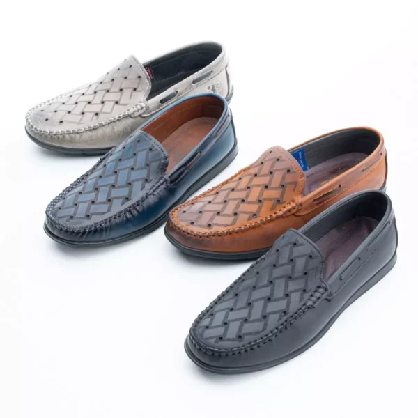 ⁦حذاء بانص جلد طبيعي ثري توب 3TOP Shoes⁩ - الصورة ⁦7⁩